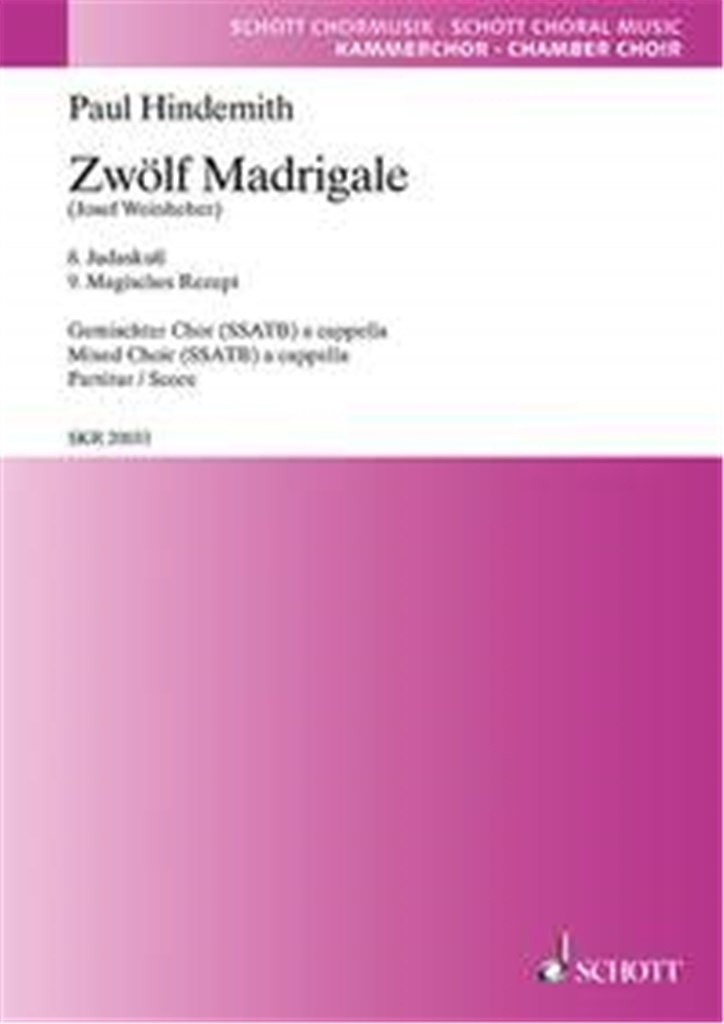 12 Madrigals Heft 3
