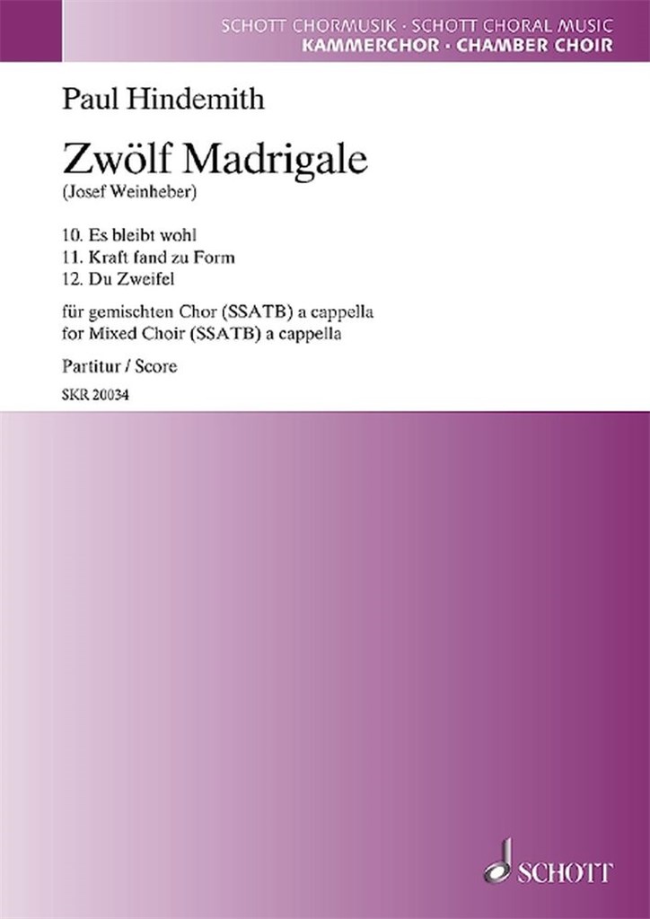 12 Madrigals Heft 4