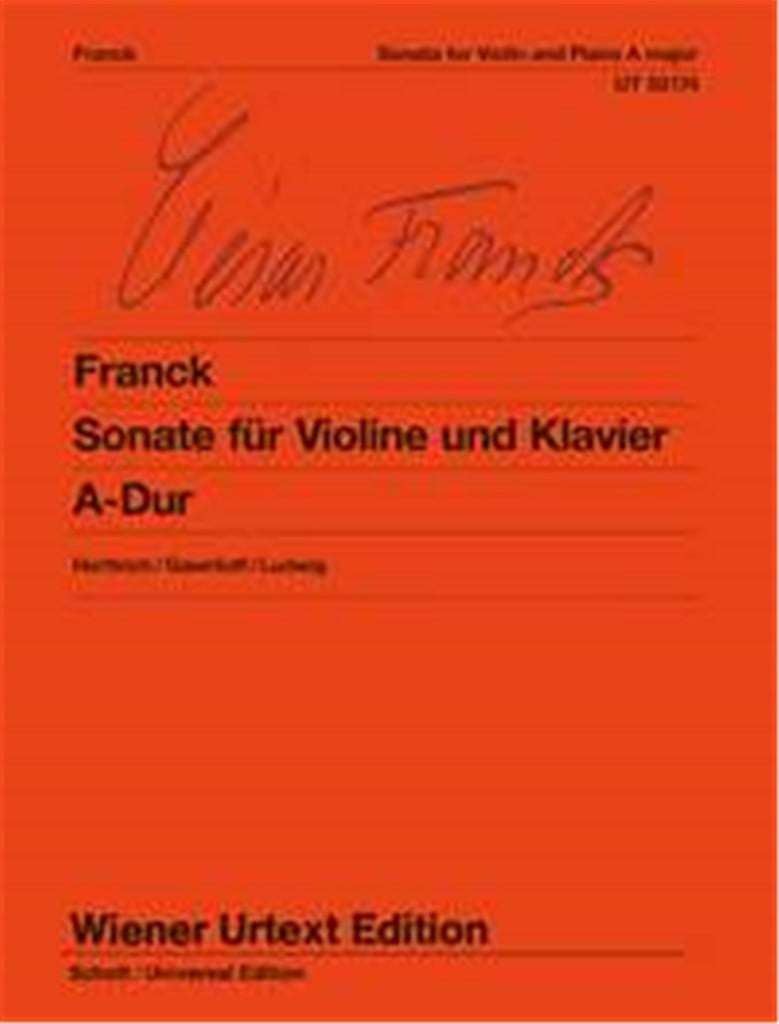 Sonate A-Dur Fur Violine Und Klavier