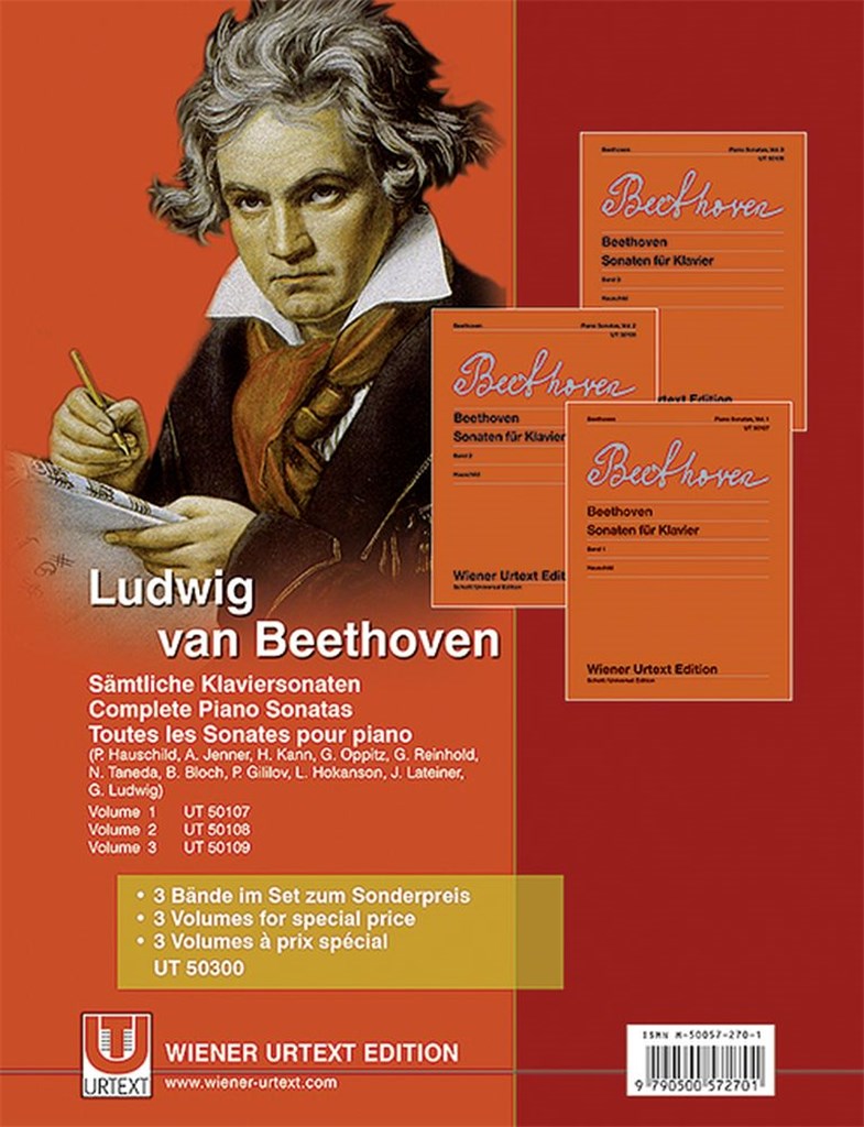 Sämtliche Klaviersonaten op. 2 - op. 111 Bände 1-3