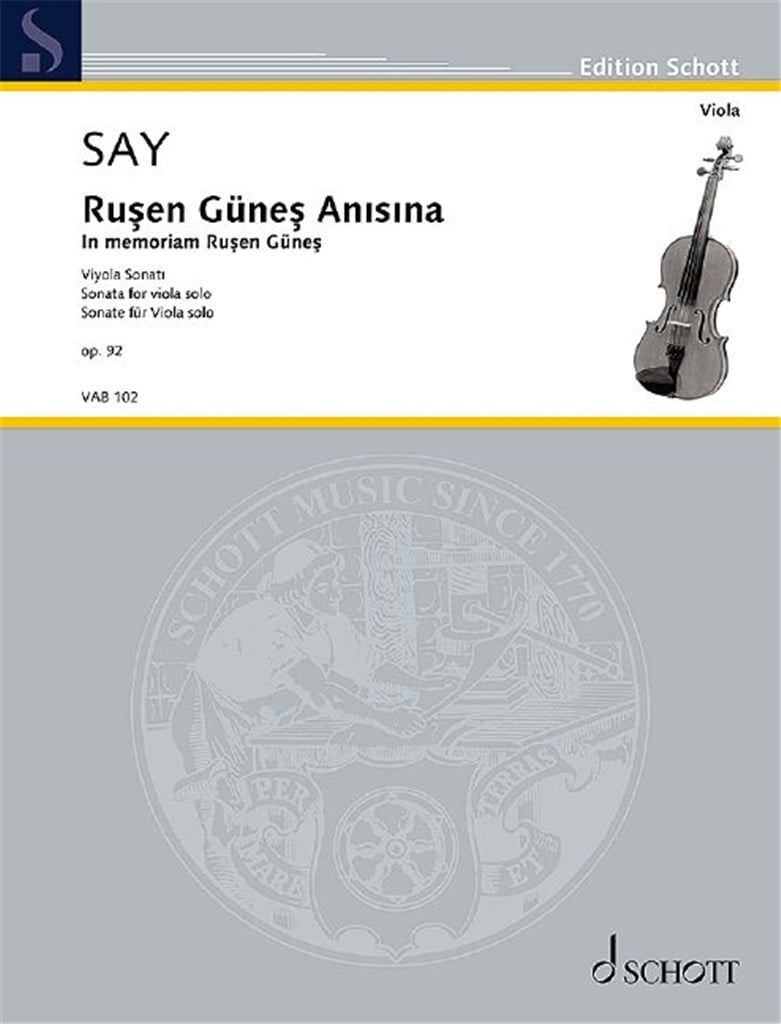 Ru?en Güne? An˜s˜na op. 92