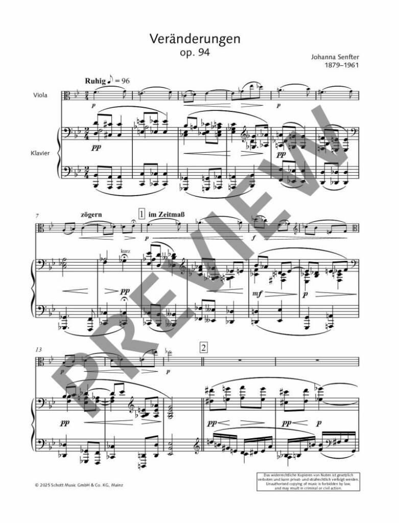Veränderungen d-Moll op. 94