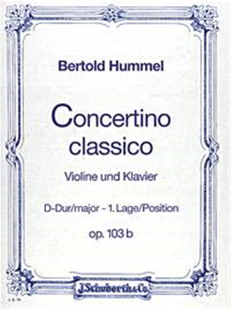 Concertino Classico D Opus 103B