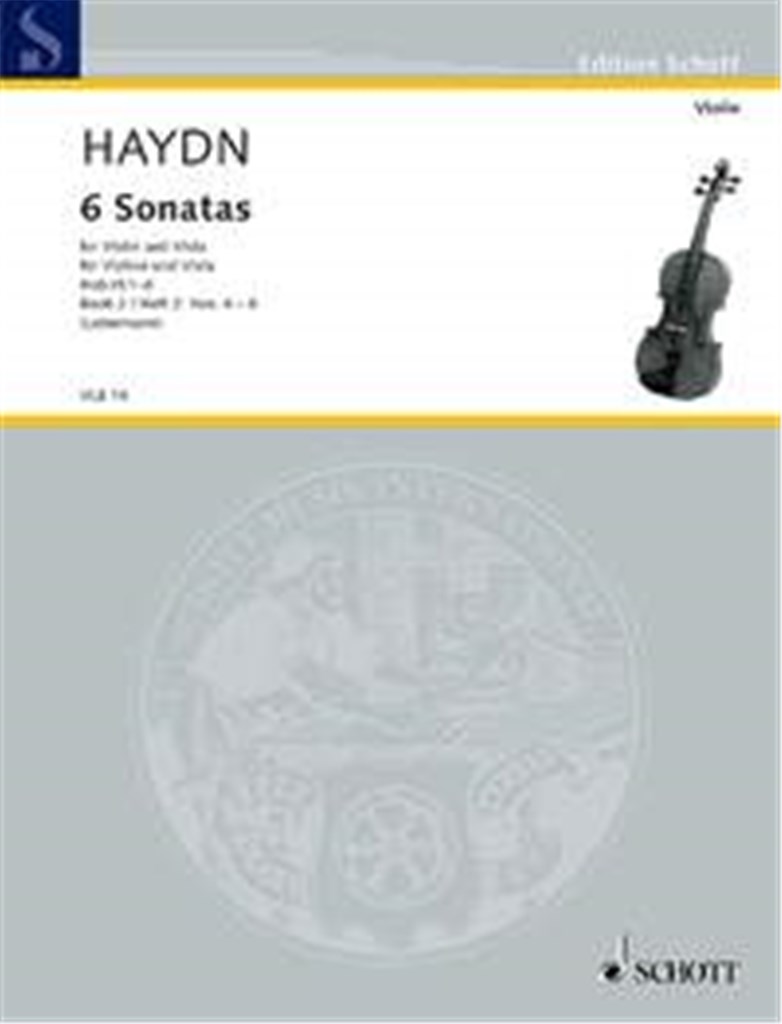 Sonate (6) (Hob Vi/1-6) Vol. 2 Vn E Va (Lebermann)