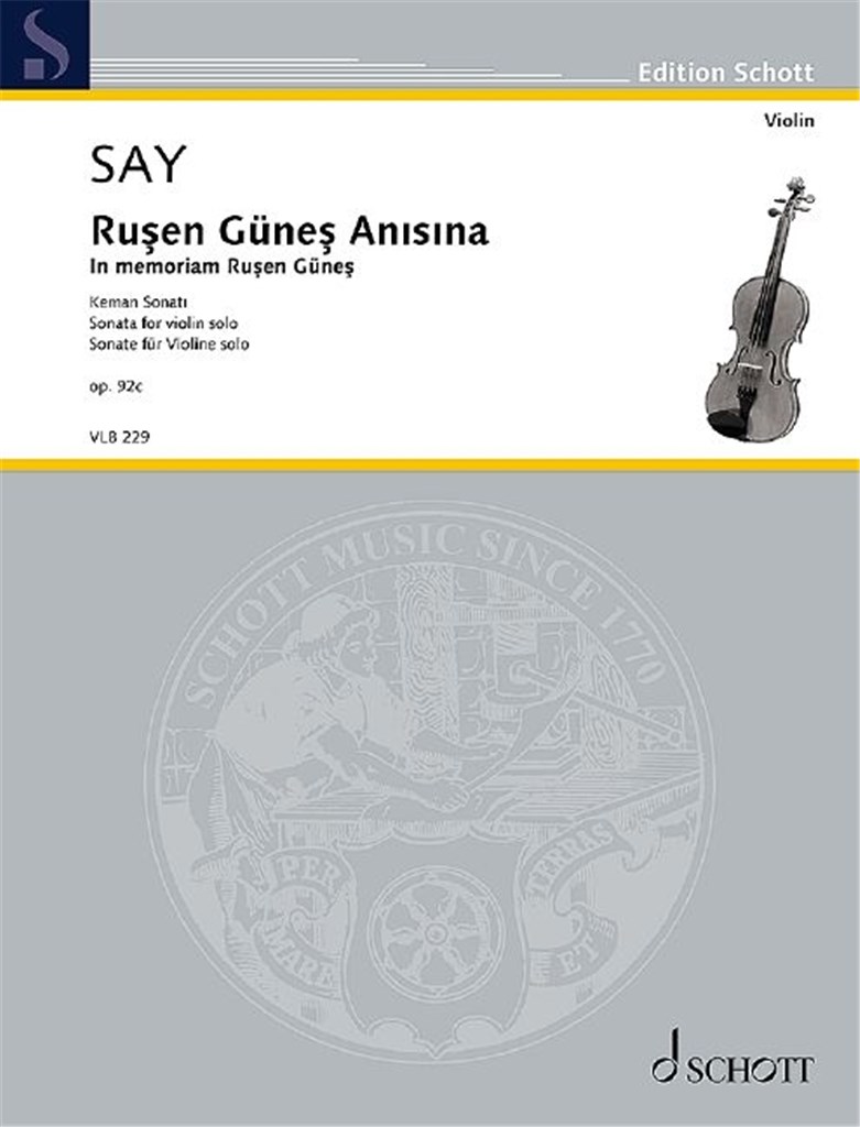 Ru?en Güne? An˜s˜na op. 92c
