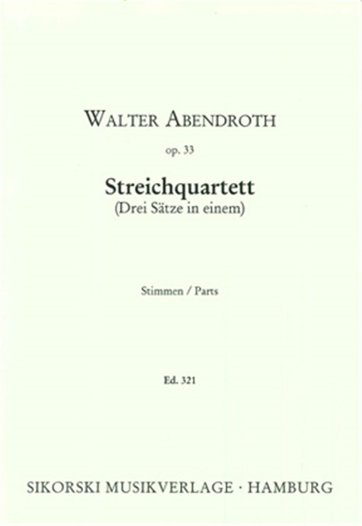 Streichquartett (Drei Sätze in einem)