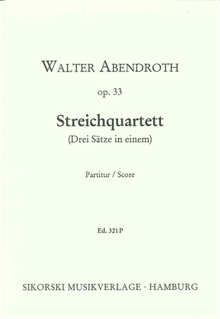 Streichquartett (Drei Sätze in einem)