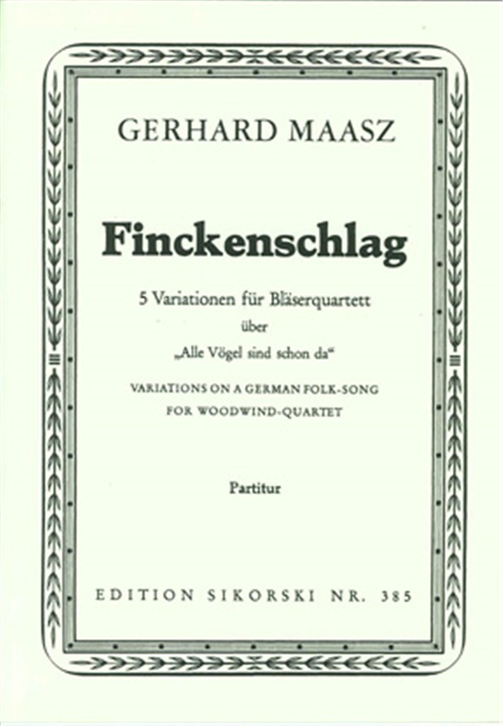 Finckenschlag für Bläserquartett