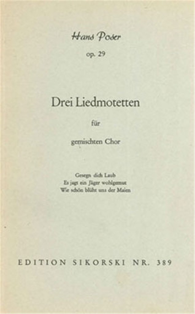 3 Liedmotetten