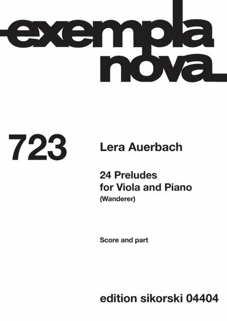 24 Preludes for Viola and Piano 723