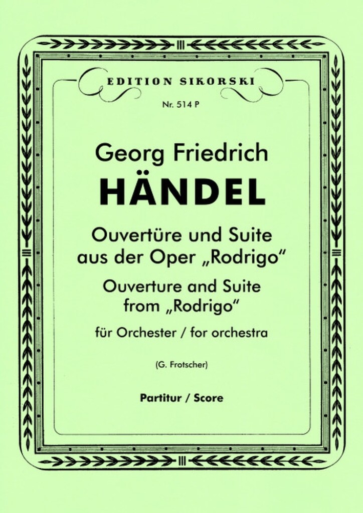 Ouvertüre und Suite aus der Oper 'Rodrigo'