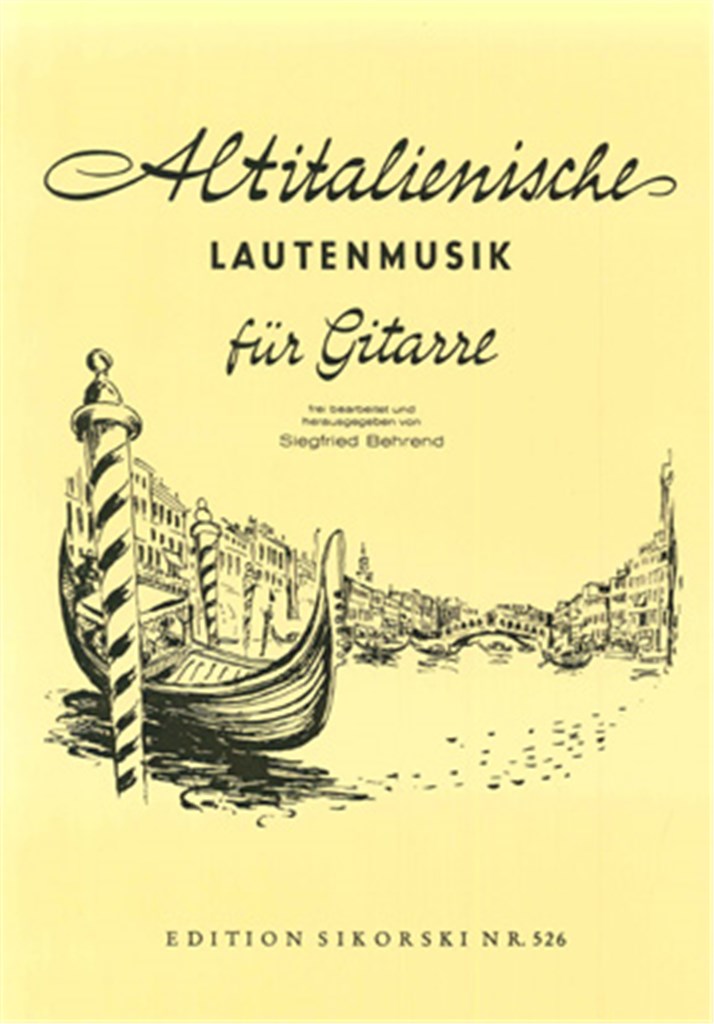 Alte europäische Lautenmusik für Gitarre