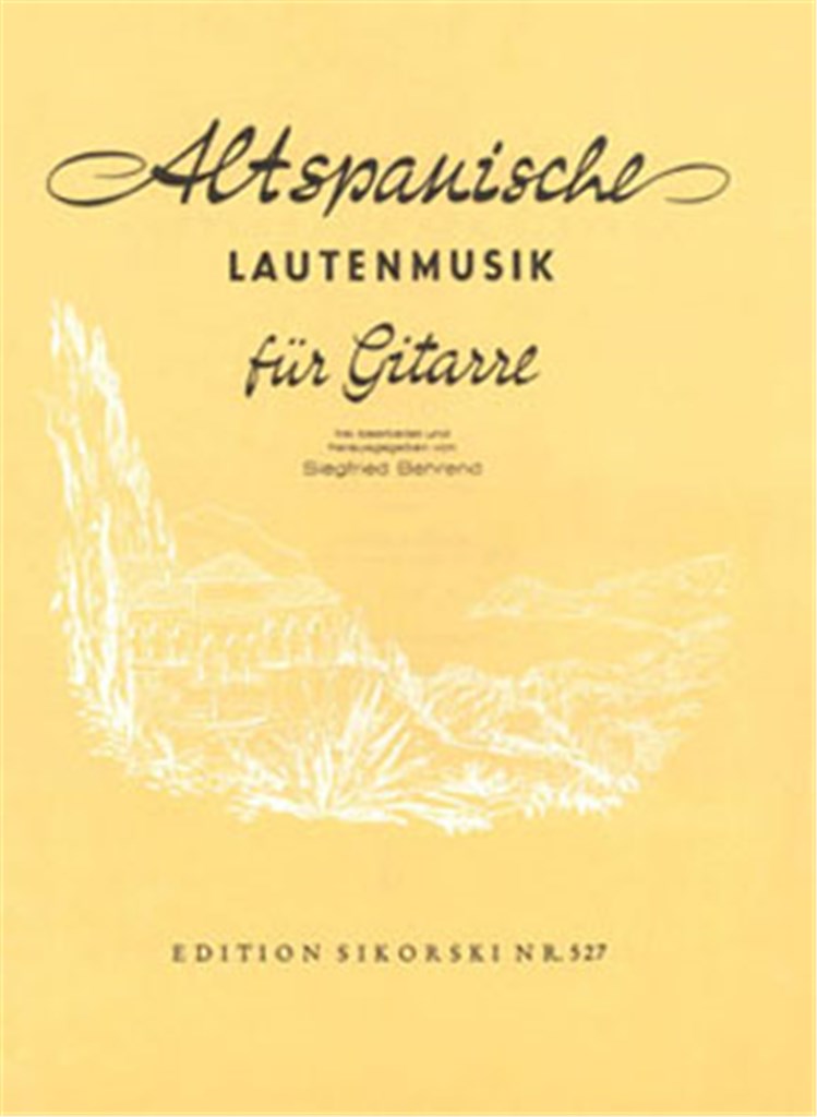 Alte europäische Lautenmusik für Gitarre