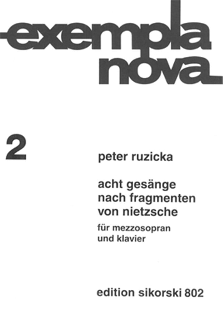 8 Gesänge nach Fragmenten von Nietzsche