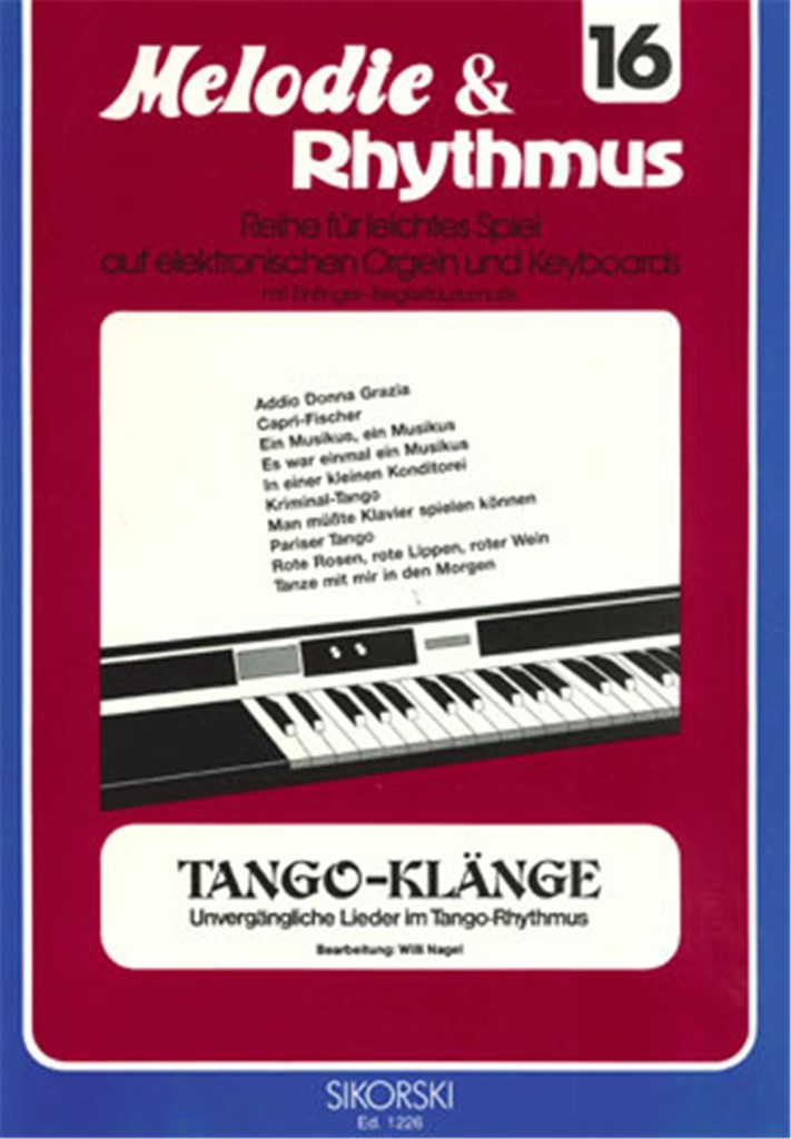 Melodie & Rhythmus, Heft 16: Tango-Klänge 1