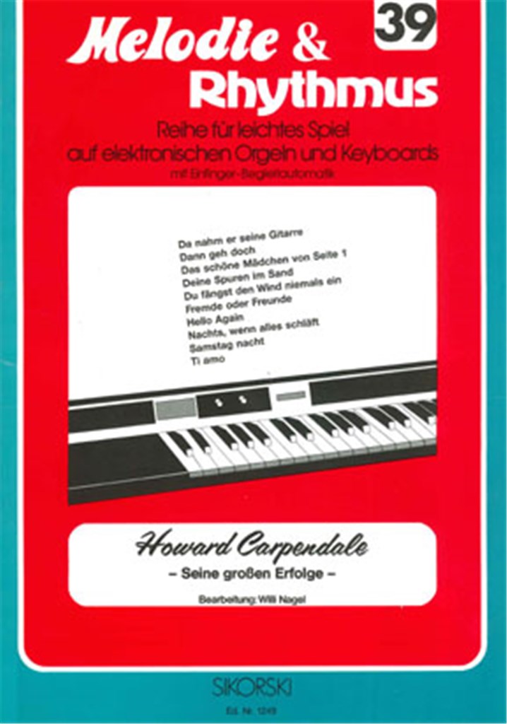 Melodie & Rhythmus, Heft 39: Howard Carpendale