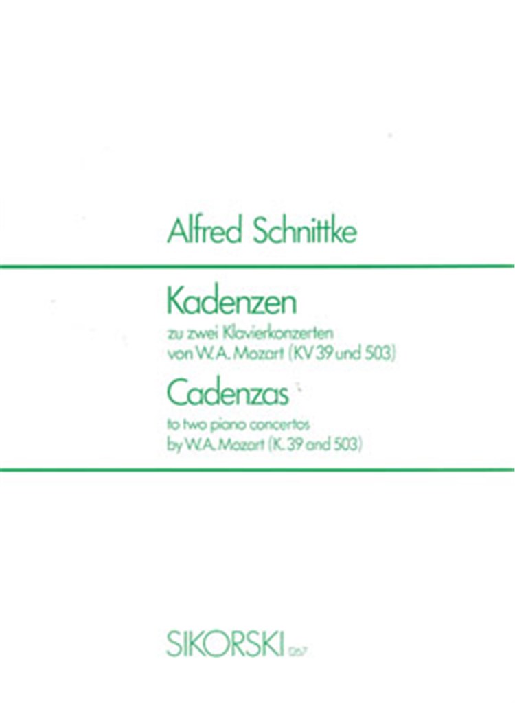 Kadenzen zu 2 Klavierkonzerten von W. A. Mozart