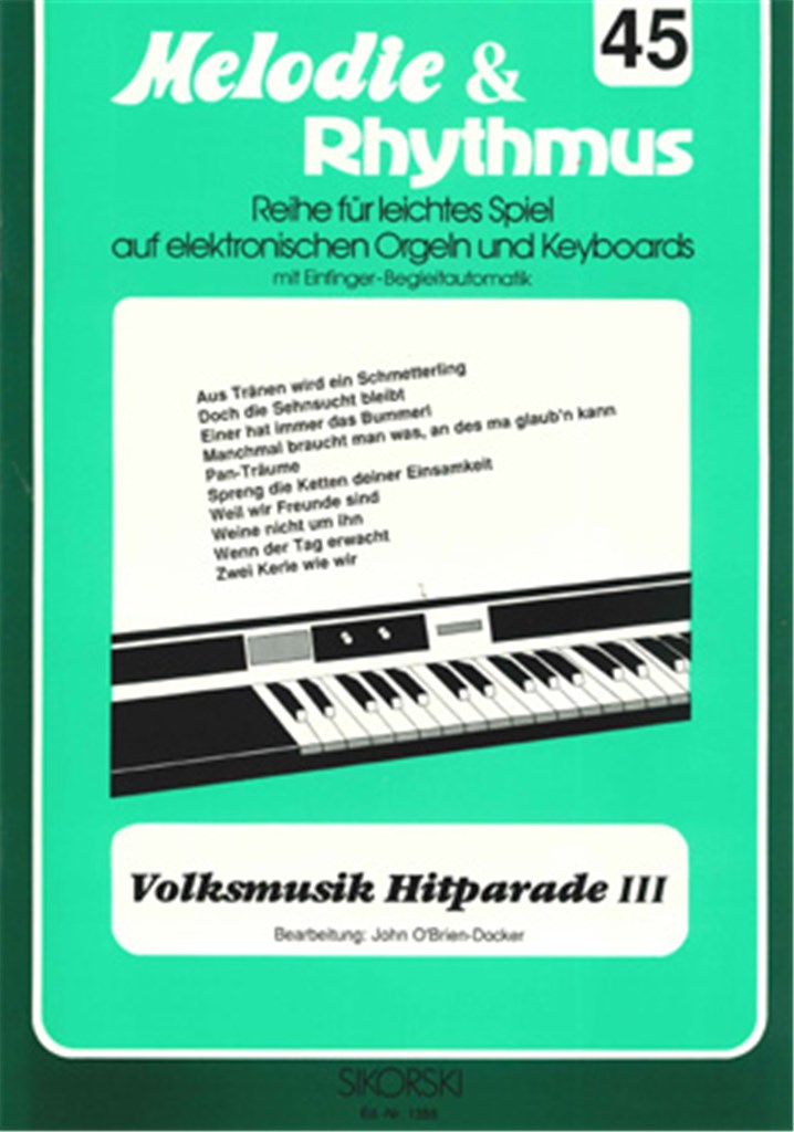 Melodie&Rhythmus, Heft 45: Volksmusik Hitparade 3