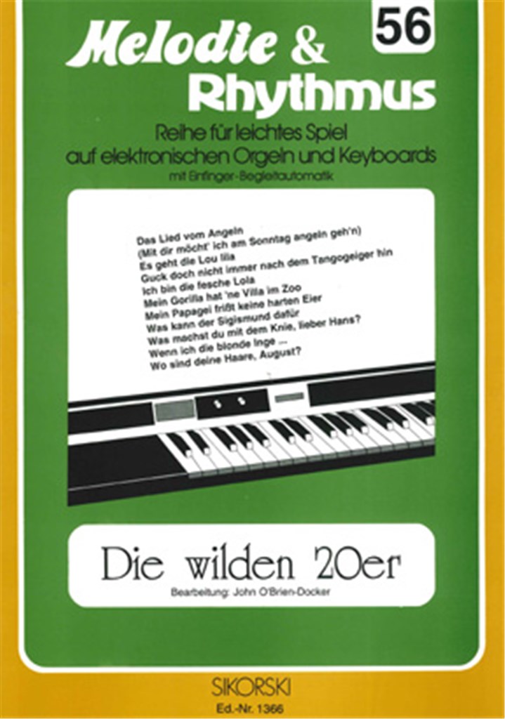 Melodie & Rhythmus, Heft 56: Die wilden 20er