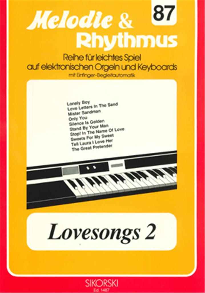 Melodie & Rhythmus, Heft 87: Lovesongs 2