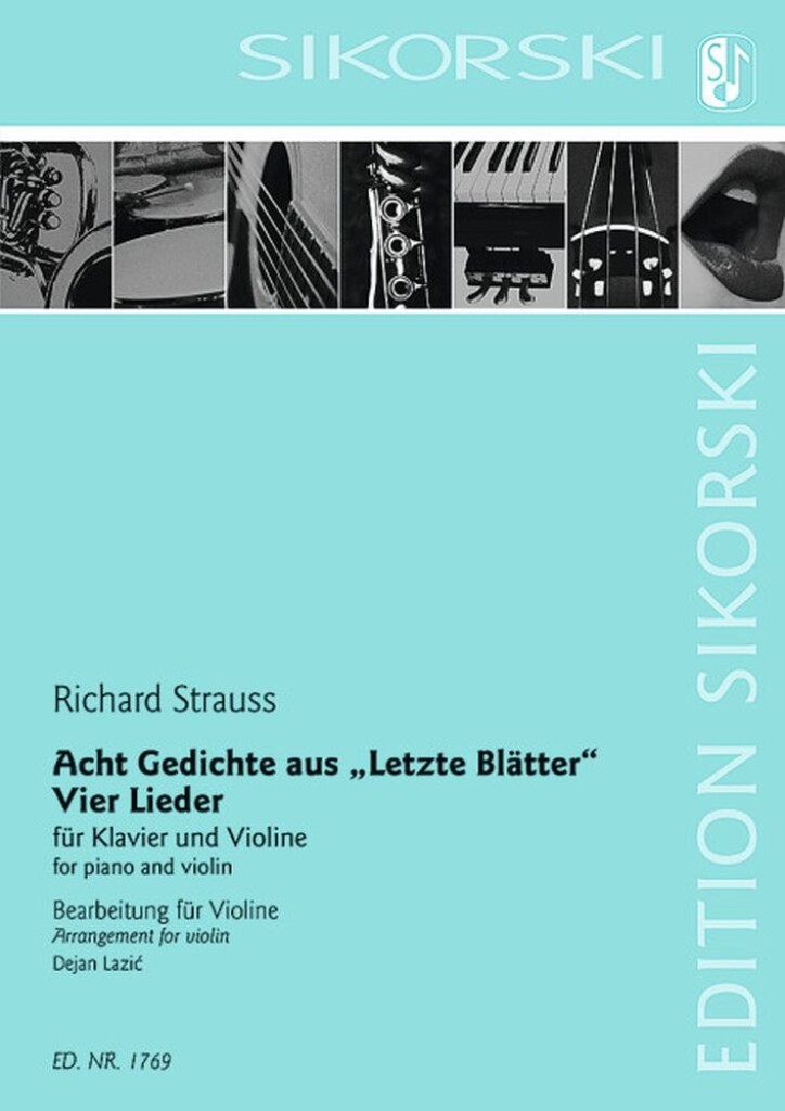 Acht Gedichte aus Letzte Blätter: Vier Lieder