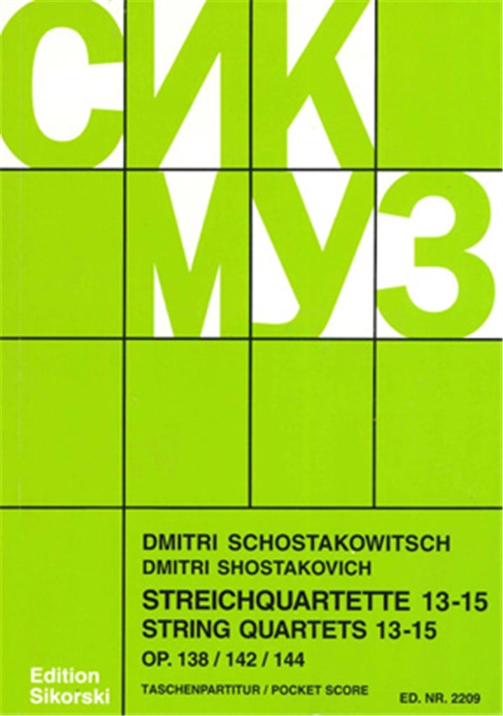 Quartetti 13-15 Op. 138/142/144