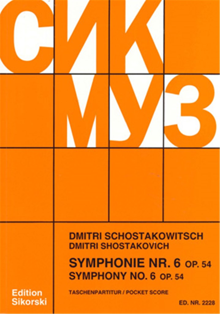Symphony Op 54/6 - Score
