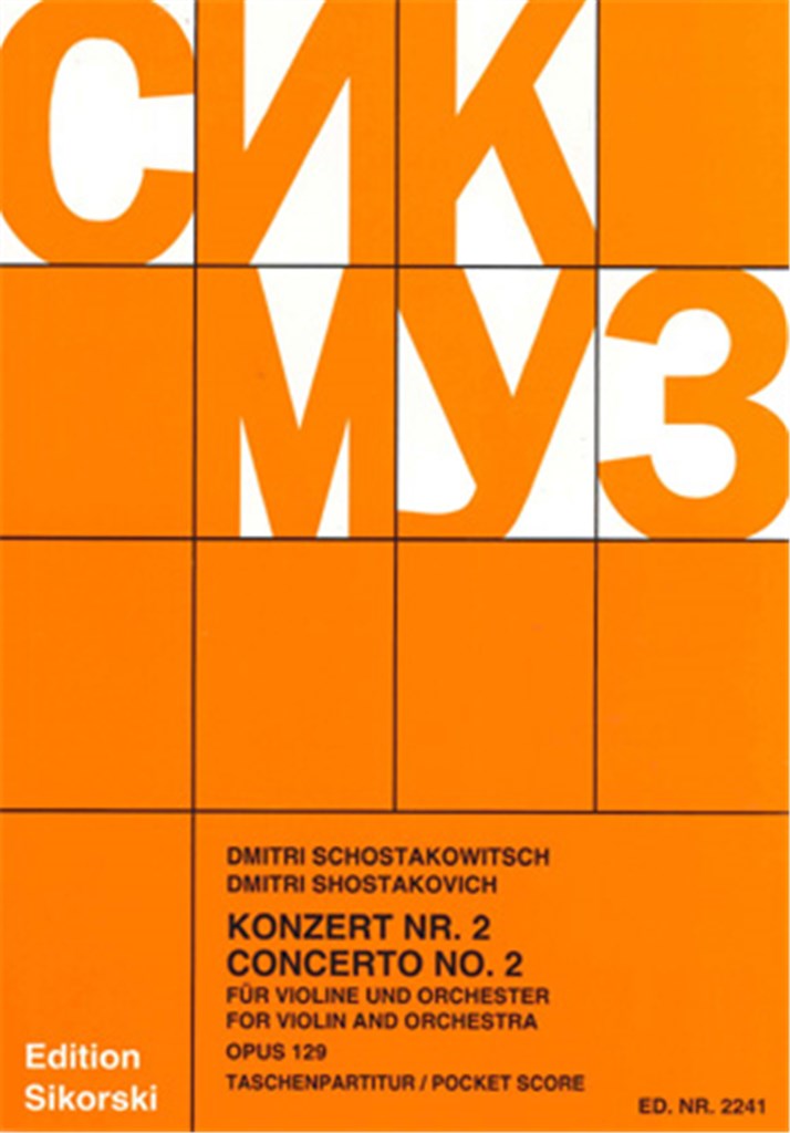 Concerto Op 129/2 Violin And Orchestra - Score