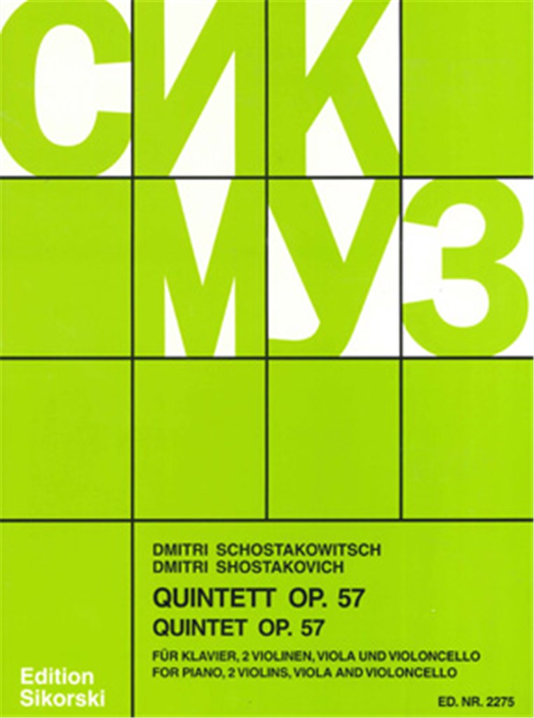 Quintetto Op. 57 Pf 2Vni Vla E Vc