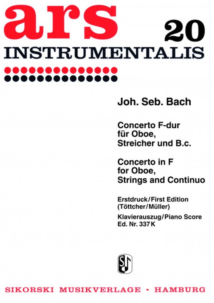 Konzert für Oboe, Streicher und B.c. F-Dur