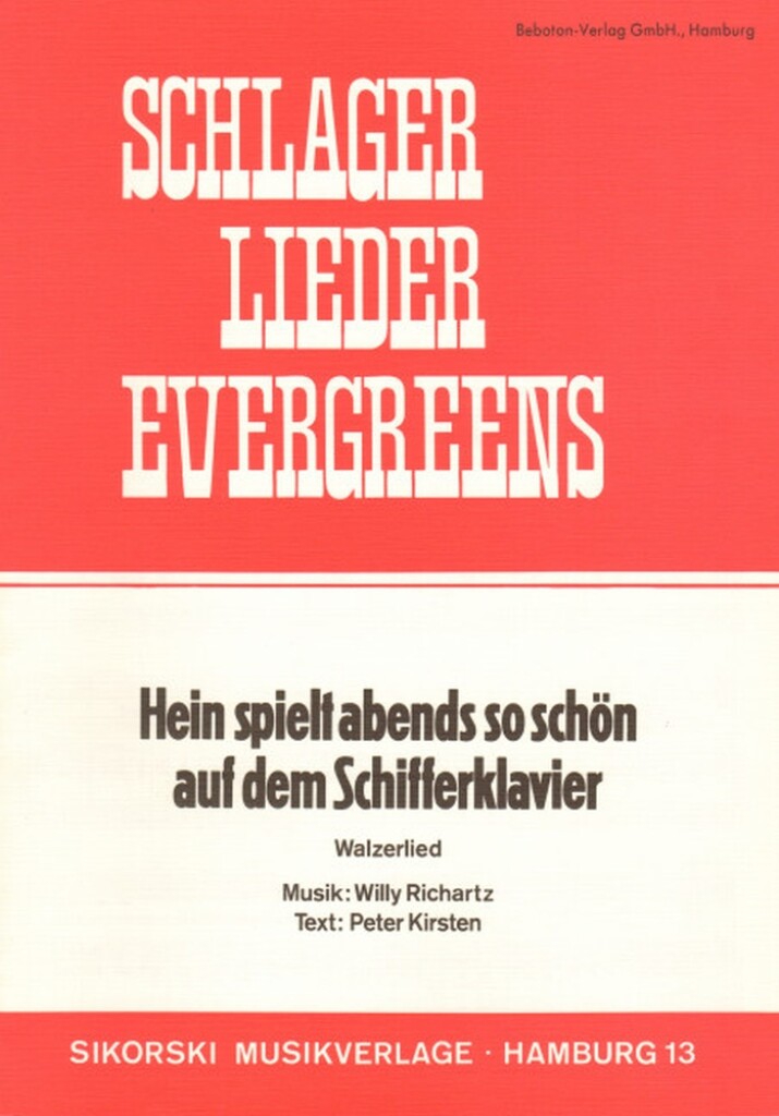 Hein spielt abends so schön auf dem Schifferklav.