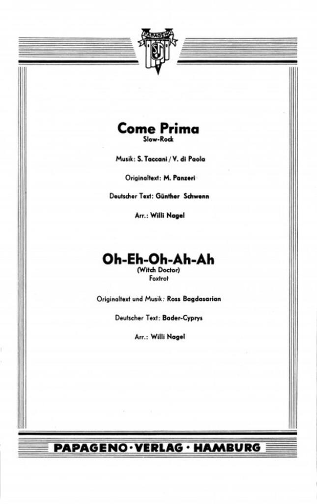 Come Prima-Oh-Eh-Oh-Ah-Ah (Witch Doctor)