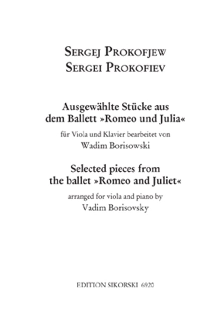 Ausgewählte Stücke aus dem Ballett Romeo und Julia