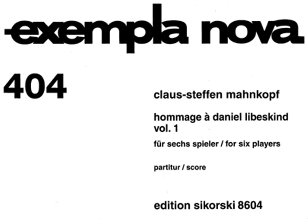 Hommage à Daniel Libeskind