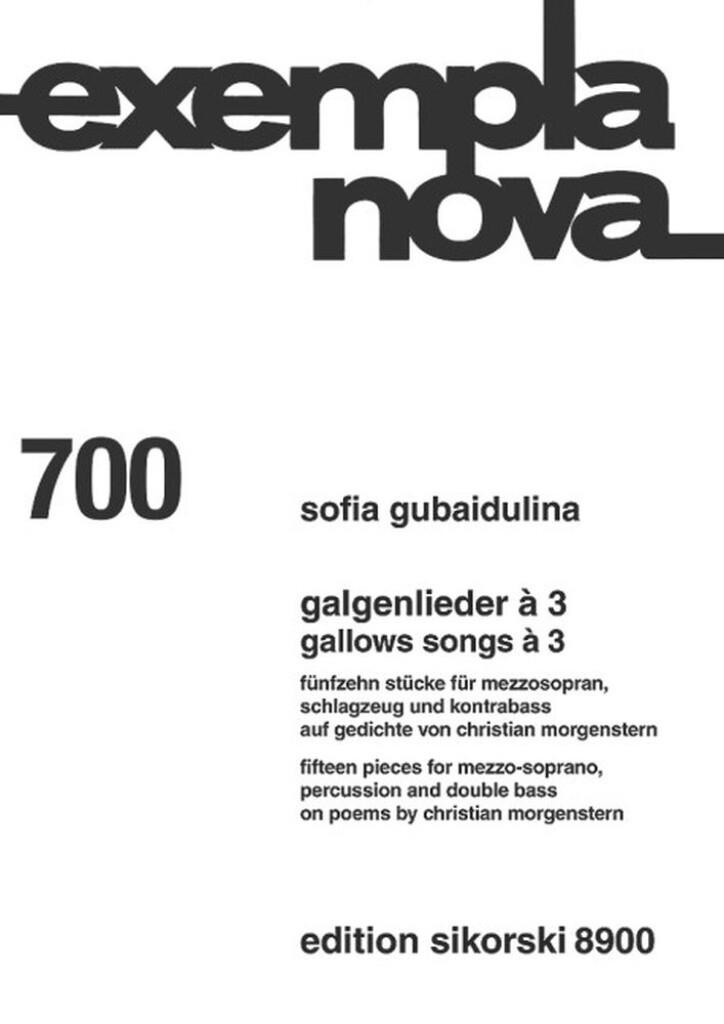 Galgenlieder à 3 700