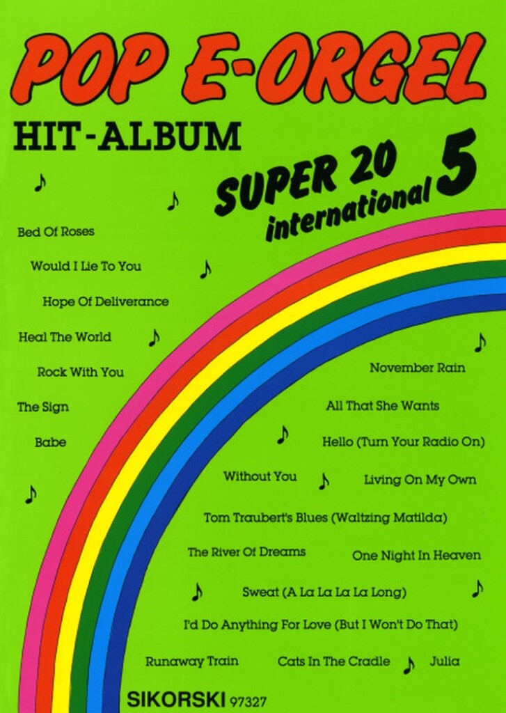 Pop E-Orgel Hit-Album Super 20: International 5