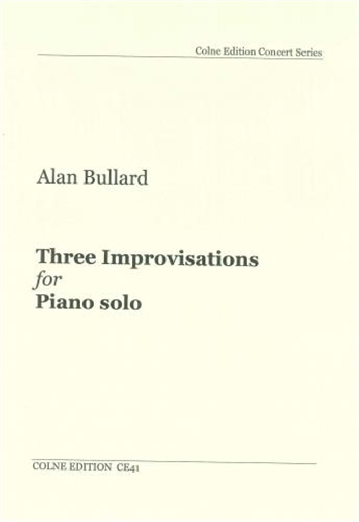 3 Improvisations For Piano Solo