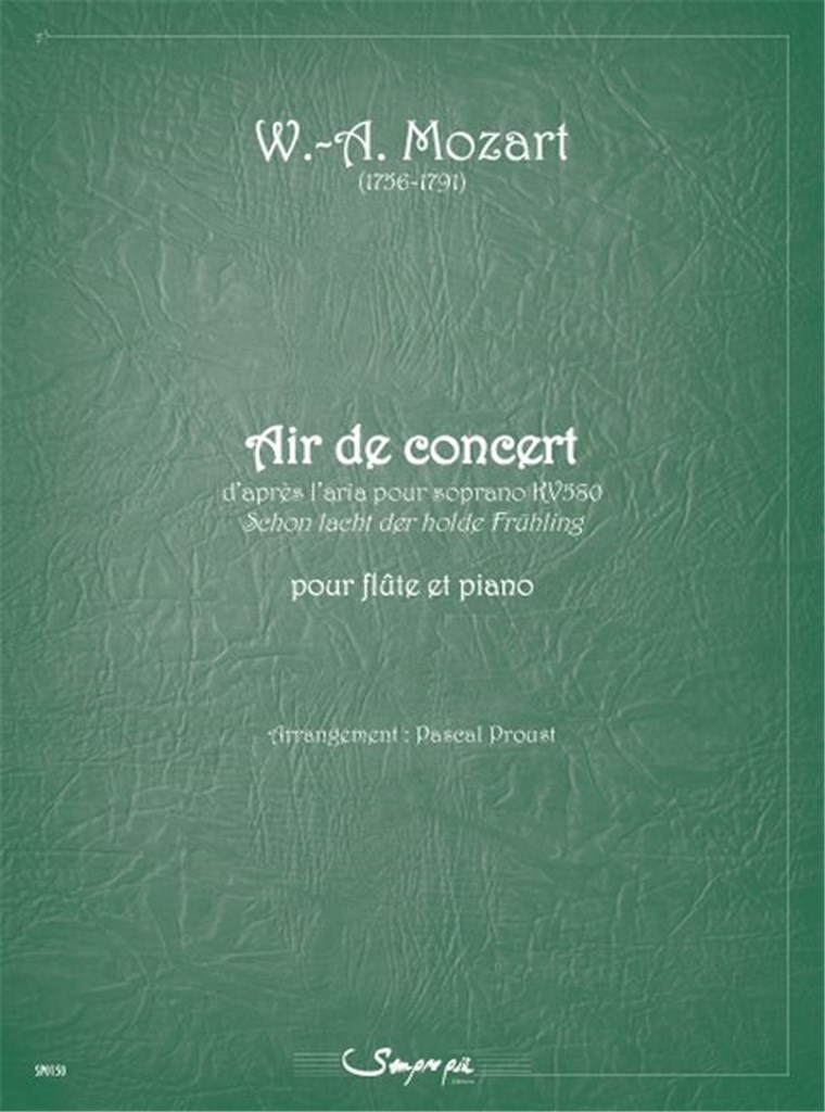 Air de concert (d'après l'aria pour soprano KV580)
