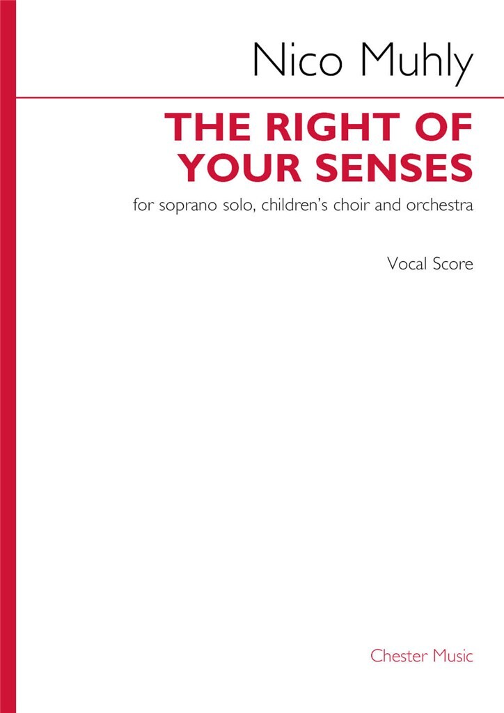 The Right of Your Senses (vocal score)