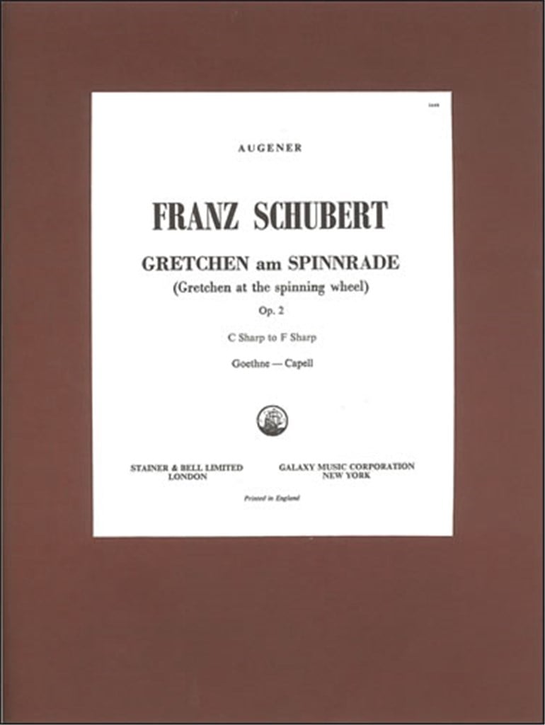 Gretchen Am Spinnrade C Sharp - F Sharp
