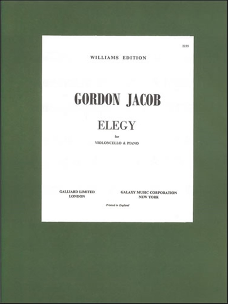 Elegy For Cello and Piano