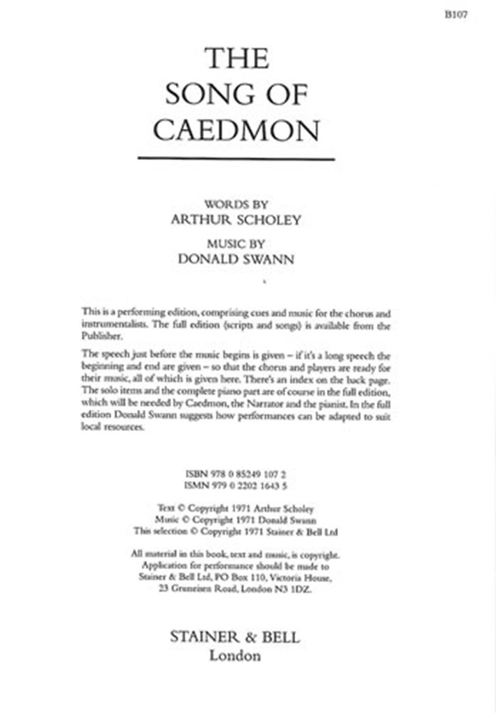 The Song Of Caedmon
