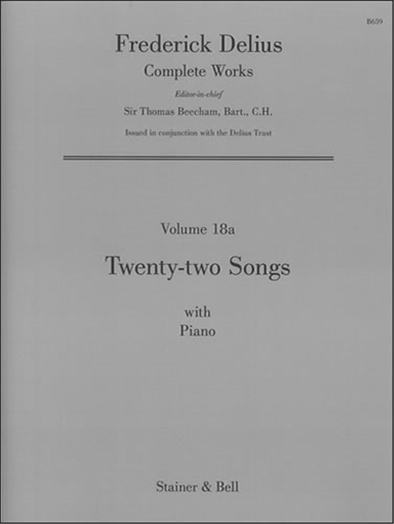 Twenty-Two Songs With Piano