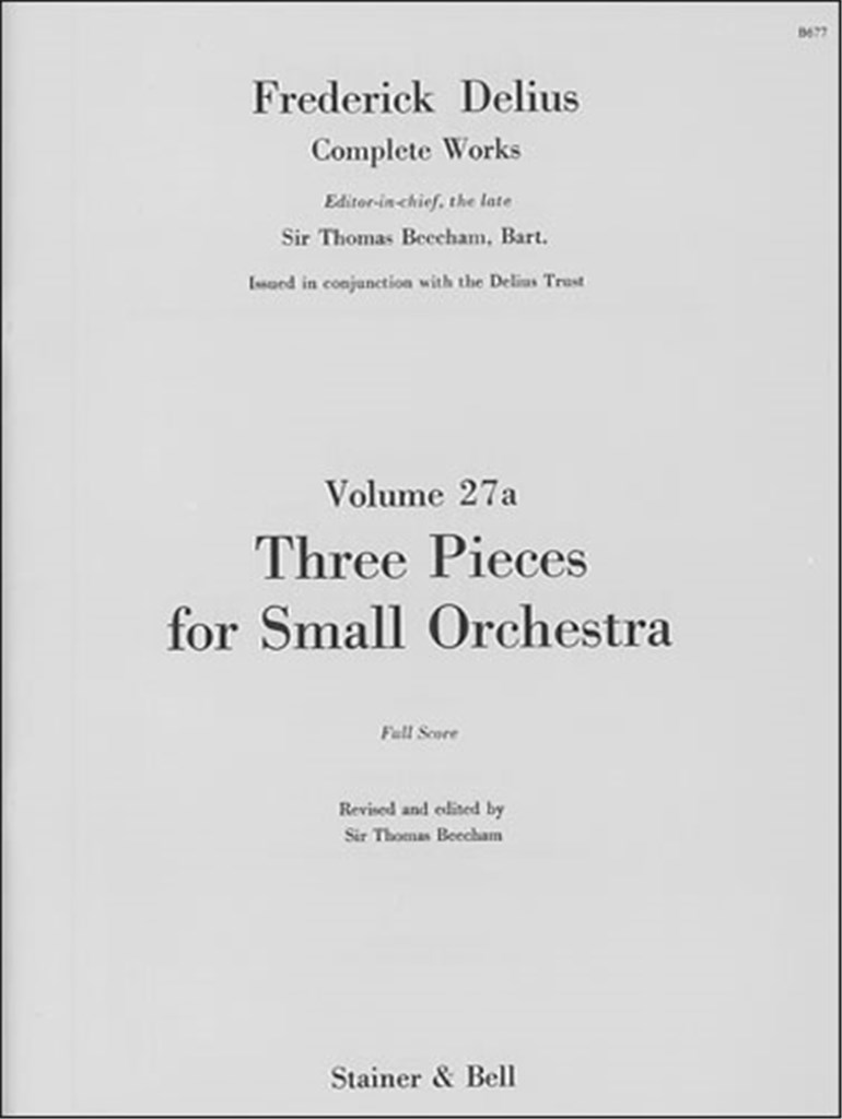Three Pieces For Small Orchestra