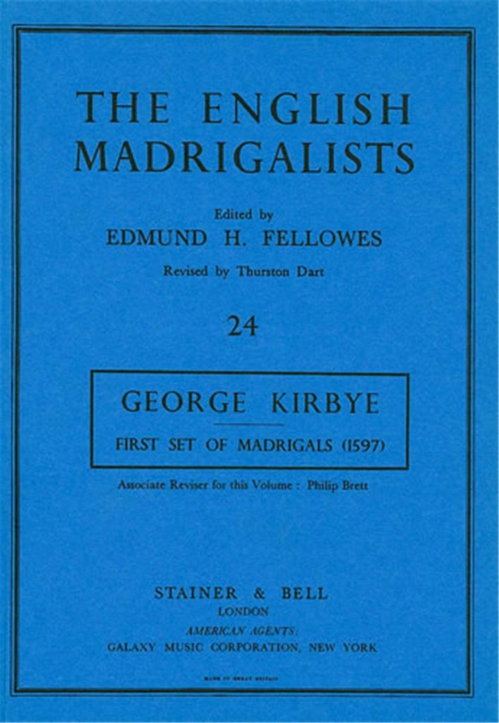 First Set Of English Madrigals