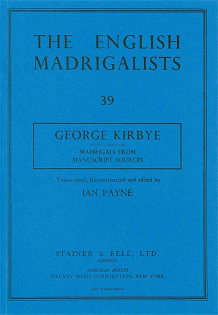 Madrigals From Manuscript Sources