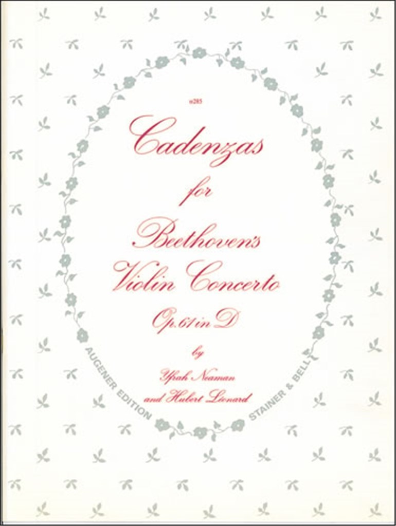 Cadenzas For Violin Concerto In D