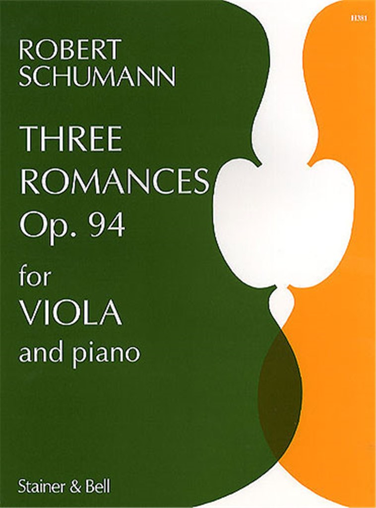 Three Romances Op. 94 For Viola and Piano