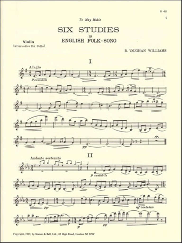 Six Studies In English Folk Song