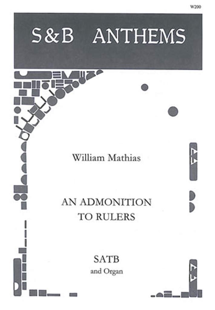 An Admonition To Rulers, Op. 43